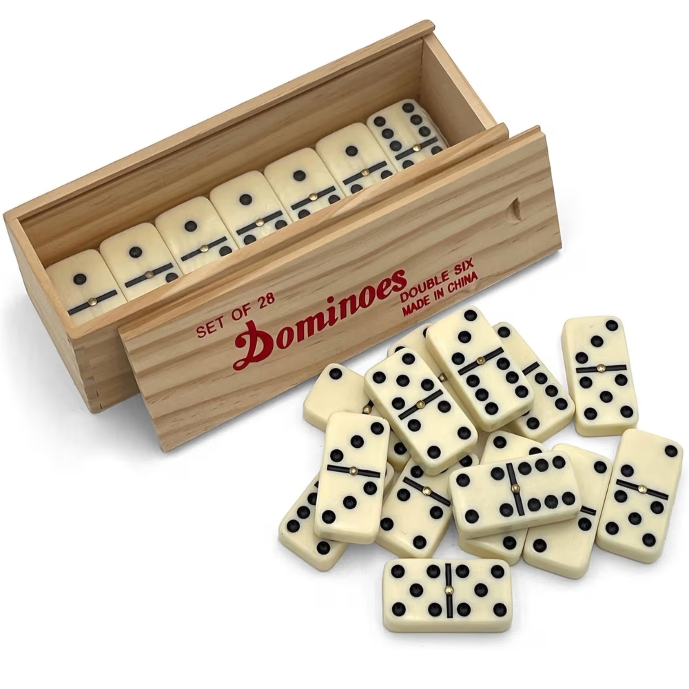 Classic Cream Dominoes Set